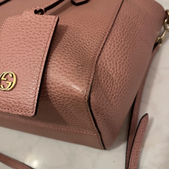 GUCCI Swing Pink Mini Tote Crossbody - Picture 11 of 14